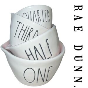 Rae Dunn Set Of 4 Ceramic Measuring Cups